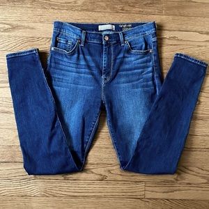 7 For All Mankind b(air) The High Waist Skinny Jean Size 31  Blue Denim EUC